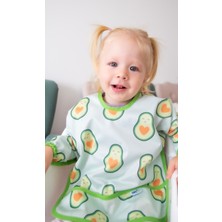 Babyjem Baskılı Blw Kollu Mama Önlüğü Avakado Desen