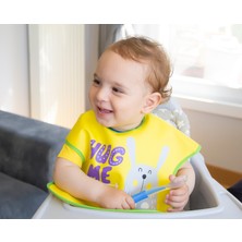 Babyjem Poli Muşamba Mama Önlüğü Büyük Sarı