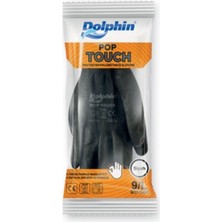 Dolphin Pop Touch Siyah Polyester Poliüretan Iş Eldiveni