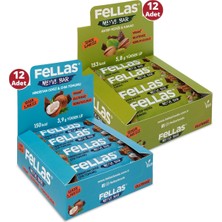 Fellas Meyve Bar 40G Ikili Kutu 24 Adet (Antep Fıstıklı x 12 + Hindistan Cevizli x 12)