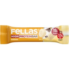 Fellas Yüksek Protein Bar - Muzlu 12 x 45 gr