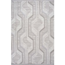 Artemis Halı Karizma 02819E Gri Beyaz Modern Çizgili Halı