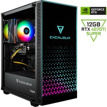 Casper Excalibur E65H.124F-DFP0X-0HE Intel Core i5-12400F 32GB RAM 1TB NVME SSD 16GB RTX4070TI Super Freedos