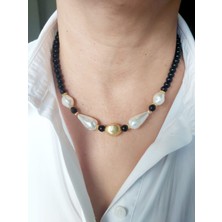 Devi Altın Kaplama Incili Choker Kolye