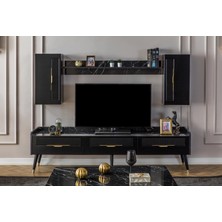 Dekorbizden Tesla Siyah Tv Ünitesi