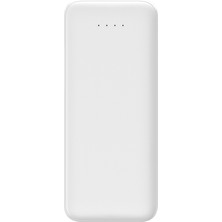 Logia Thin 5b Slim Ultra Ince 5000MAH Powerbank Taşınabilir Şarj Cijhazı Type-C / USB / Total Output 2.1A Max Beyaz