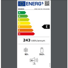 Grundıg Grne 406 Mg E Enerji Sınıfı 406 L Duo-No Frost Üstten Donduruculu Buzdolabı Koyu Gri