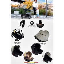 Baby Home Yeni Full Takım 10 In 1 1010 Travel Sistem Bebek Arabası Lorelli Anne Yanı Oyun Parkı Park Yatak Beşik ve Sallanır Ana Kucağı