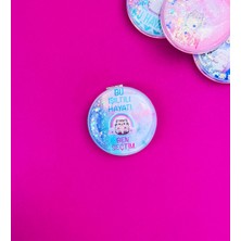 Giftmoda Motto Tasarımlı Oval Ayna