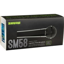 Shure SM58-BLK Özel Üretim El Tipi Vokal Sahne Mikrofonu- Shure Tr Garantili