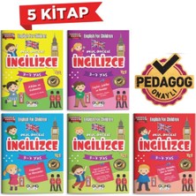 Süper Eğlenceli Ingilizce Etkinlik Kitabı 3-6 Yaş Pedagog Onaylı 5'li Set