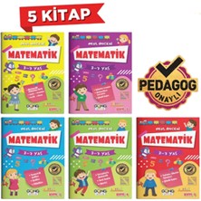 Matematik Eğitici Öğretici Etkinlik Kitabı Çocuklar Için Pedagog Onaylı 5'li Set