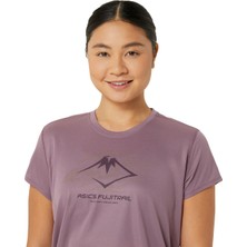 Asics Fujitrail Logo Ss Top Kadın Gri Kısa Kollu Tshirt 2012C971-501