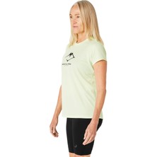 Asics Fujitrail Logo Ss Top Kadın Yeşil Kısa Kollu Tshirt 2012C971-300