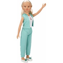 Dollz'n More Yürüyüş Arkadaşım Clara Sporty 80 cm - Yeşil Eşofman Takımlı