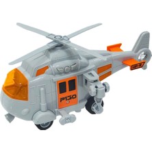 Maxx Wheels 1:20 Maxx Wheels Sesli ve Işıklı Kurtarma Helikopteri - Gri