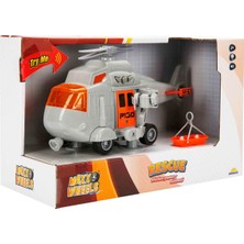 Maxx Wheels 1:20 Maxx Wheels Sesli ve Işıklı Kurtarma Helikopteri - Gri