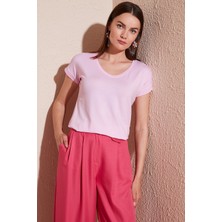 Lela V Yaka Rahat Kesim Kadın Bluz 5862000