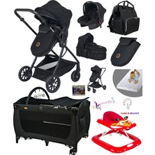 Baby Home 10 In 1 Yeni Doğan Set 1010 Travel Sistem Bebek Arabası 560 Oyun Parkı Yatak Beşik 402 Yürüteç Bebek Yürüteci