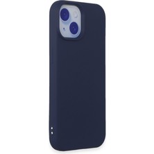 Denza Case Apple iPhone 15 Plus Kılıf Soft Pürüzsüz Silikon Kılıf - Lacivert