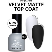 Momo Professional Kalıcı Oje Için Velvet Matte Top Coat, 10 Ml