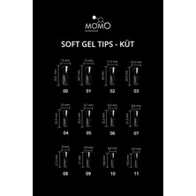 Soft Gel Tips, Küt No:09, Tek Boy 50’li Yedek Paket