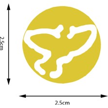 Kamei Şekilli Delgeç Kuş Kanatlı 2.5 cm KM8810