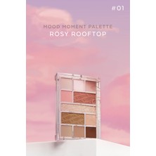 MISSHA Mat ve Işıltılı Tonlar Barındıran Far Paleti Missha Mood Moment Palette (1 Rosy Rooftop)