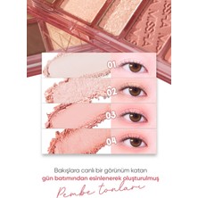 MISSHA Mat ve Işıltılı Tonlar Barındıran Far Paleti Missha Mood Moment Palette (1 Rosy Rooftop)