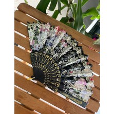 Eyer Shoping Renkli Yelpaze Yazlık Yelpaze Kına Yelpazesi