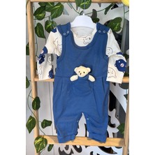 Adabebek Fitilli Ayıcık Aksesuarlı Salopet Takım 1427