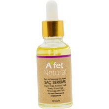 A'fet Natural Saç Serumu 30ml Kuru ve Yıpranmış Saçlar - Hair Serum 30ml for Damaged and Dry Hair