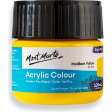 MONT MARTE Akrilik Renkli Boya Signature 100ml - Yellow Deep