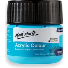 MONT MARTE MM Akrilik Renkli Boya Signature 100ml - Metallic Phthalo Blue