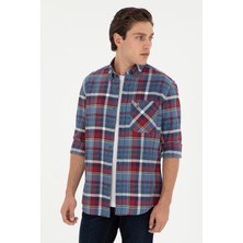 U.S. Polo Assn. Erkek Saks Gömlek Desenli 50290275-VR045