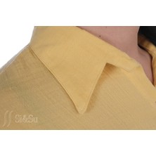 Si & Su Si&su Müslin Kumaş Kadın Rahat Kesim, Oversize, Salaş Gömlek
