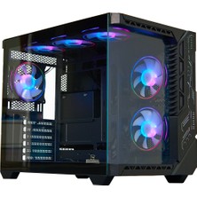 ColdPower Seawave 7x Argb Sessiz Fan Temper Cam 750 Watt 80 Bronze Güç Kaynağı Kumanda Kontrolcü E-Atx Gaming Kasa