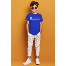 Adabebek Imkansız Yazılı Baskılı Erkek Çocuk T-Shirt %100 Pamuklu Konforlu Tasarım