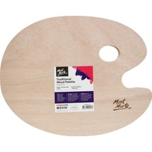 MONT MARTE mm Geleneksel Oval Ahşap Palet 30X38CM