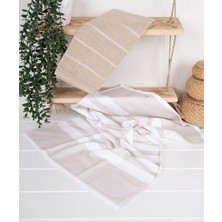 Baveno Home  Pamuk 2'Li 50x70 Cm Mutfak Havlu & Havlu Seti Saphir