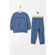 Gold Class Kidswear Uzun Kol Diyagonal 2 Parça Çocuk Eşofman Takımı