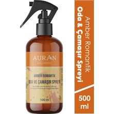 Amber Romantik Parfümlü Oda ve Çamaşır Spreyi Ortam ve Kumaş Kokusu Amber Romantic Room Spray 500ml