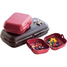 Tupperware Istiridye Saklama Kabı 3lü Set Siyah Bordo