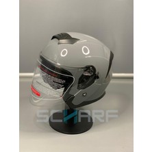 JK20 Scharf JK-526 Güneş Vizörlü Yarım Kask