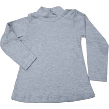 Salar Ticaret Çocuk Uzunkol Gri Balıkçı Body Pamuklu Gri Badi 8-9 Yaş