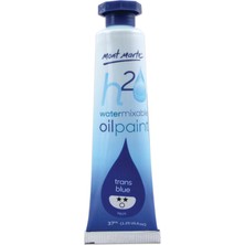 MONT MARTE Suyla Karıştırılabilir Yağlı Boya 37ml - Trans Blue