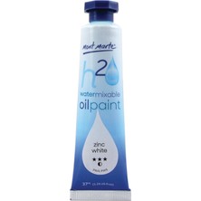 MONT MARTE mm Suyla Karıştırılabilir Yağlı Boya 37ML - Zinc White