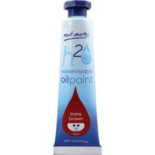 MONT MARTE mm Suyla Karıştırılabilir Yağlı Boya 37ML - Trans Brown