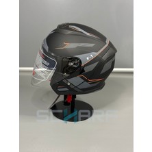 JK20 Scharf JK-526 Güneş Vizörlü Yarım Kask