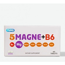 5 Magne +B6 60 Enterik Tablet Magnezyum Takviyesi